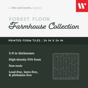 Forest Floor 3/8 Inch Thick Printed Foam Tiles, Premium Wood Grain Interlocking Foam Floor Mats, Anti-Fatigue Flooring – Stylish Flooring Solution