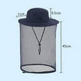 thumbnail image 6 of ZenCart Mosquito Head Net Hat for Men Women Wide Brim Sun Protection Boonie Hats with Veil Mesh Protection from Insect for Fishing Hiking, 6 of 8