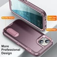 thumbnail image 3 of ShellTech for iPhone 15 Plus Case, iPhone 15 Plus Case with Kickstand, [Military Grade Shockproof][Three Layer Heavy Duty Drop Proof] Phone Case, Dustproof Phone Case for iPhone 15 Plus,D, 3 of 9
