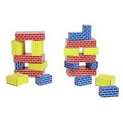 Childcraft Corrugated Blocks, Blue, Red and Yellow, 84 Assorted Sizes
