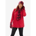 thumbnail image 6 of Woman Within Plus Size Zip-Front Microfleece Jacket Long Oversized Fleece, 6 of 6