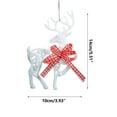 thumbnail image 2 of PRETXORVE Christmas Decorations, Christmas Ornaments, Christmas Tree Pendant Flashing White 12Cm Plastic Flower Five-Pointed Star Snowflake Deer Pendant Scene Decoration, 2 of 2