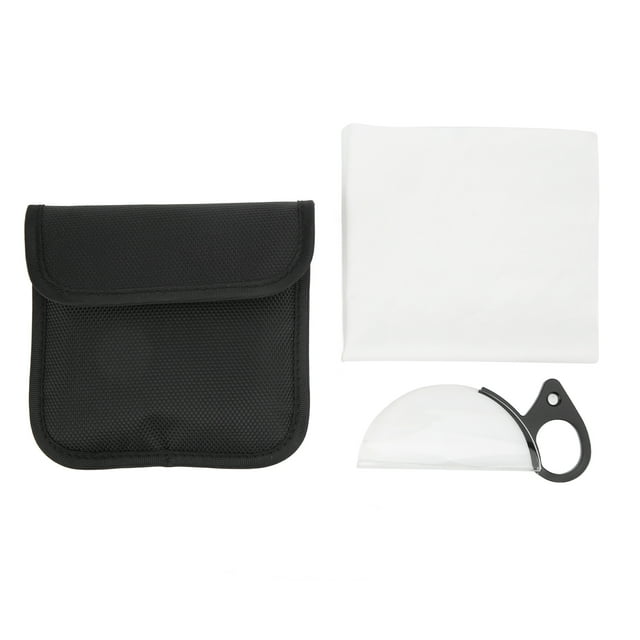 80mm Camera Lens Prism Optical Glass Handheld Special Effect Filter Half Moon Photography Accessories