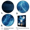 thumbnail image 3 of Designart "Dancing with Electric Lightning I" Landscape & Nature Floater Framed Wall Art Living Room, 3 of 7