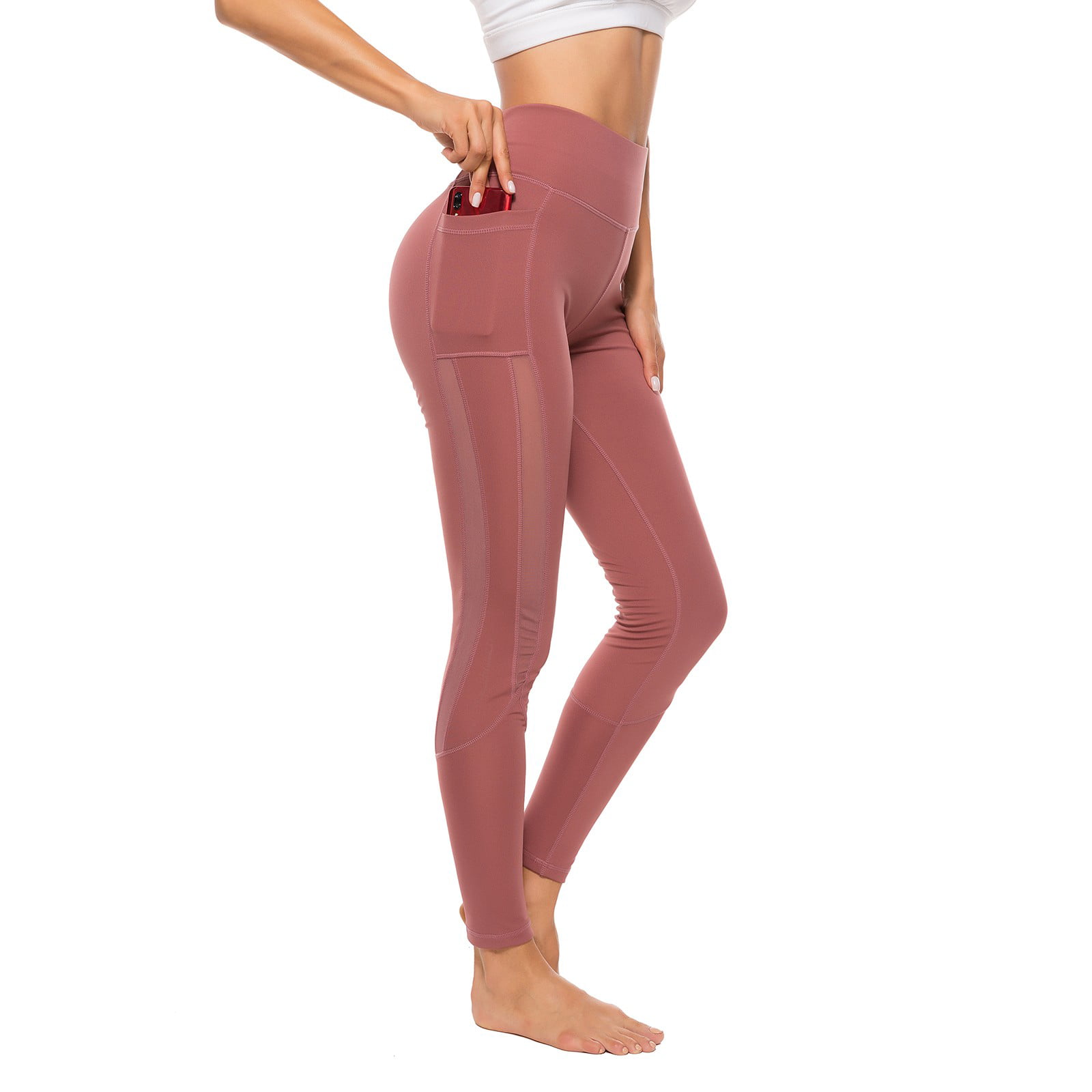 Fittoo Fittoo Women Yoga Pants With Pockets High Waist Mesh Sport Leggings Fitness Women Yoga