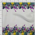 thumbnail image 1 of oneOone Georgette Viscose Fabric Leaves & Flower Panel Print Sewing Fabric BTY 42 Inch Wide, 1 of 3