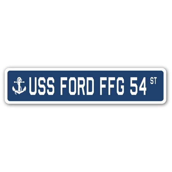 USS FORD FFG 54 Street Sign us navy ship veteran sailor gift