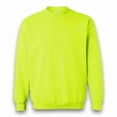 thumbnail image 3 of Gildan Heavy Blend High Visibility Safety Sweatshirt for Adult GR18 Hi Vis Pullover Fleece Reflective Work Safety Green Sweatshirt 4 Pack, 2XL, 3 of 6