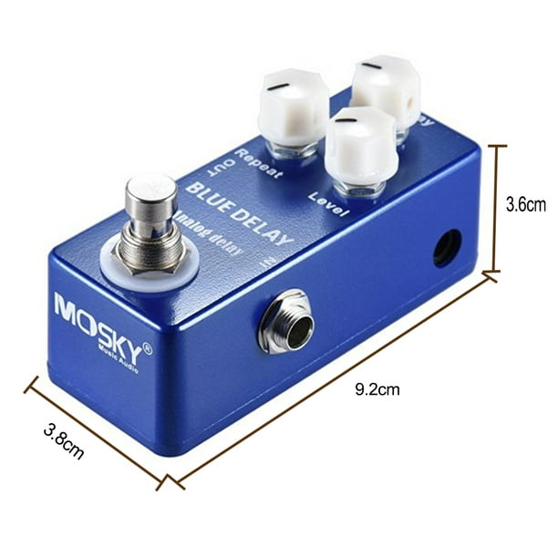 Mosky Deep Blue Delay Mini Guitar Effect Pedal True Bypass