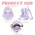 thumbnail image 4 of Gloveleya Preschool Doll for Girls 2-8 Year Old Girls Doll Lavender Purple Bunny Doll Pocket 11inches, 4 of 23