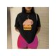 thumbnail image 1 of Playera Blusa De Capybara Con Una Hamburguesa Capibara Color Negro Talla Mediana Marca Emil SaEs, 1 of 4