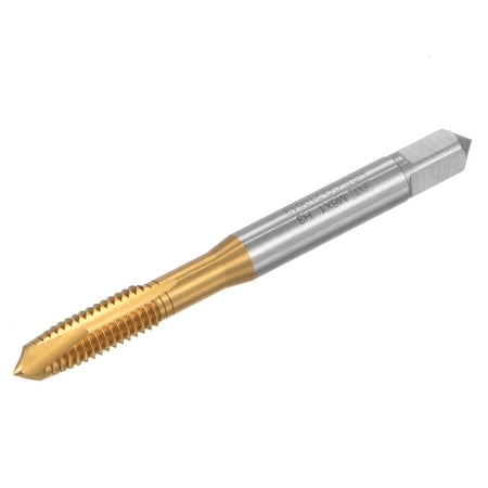 

Uxcell M6 x 1 + 0.03 High Speed Steel Titanium Coated Machine Spiral Point Taps