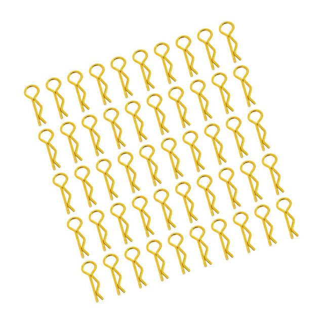Ruiboury RC Body Shell Clips R Shape Rcaing RC 1/10 Car for Accessories gold length 24mm 1Set