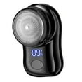 thumbnail image 4 of Mini recortadora de barba de precisión para hombres, máquina de afeitar de barba con pantalla digital inteligente negro, 4 of 9