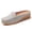 Grey, variant on Women's Slip-On Leather Mules Soft Sole Wide Backless Loafers Lightweight Orthopedic Leather Clogs Walking Slippers Beige 7.5