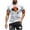 White, variant on KeShDi Summer Mens Shirts Hawaiian Shirt Trendyable Men's Casual Printed Short Sleeved Crew Neck Top/Shirt Black 2X