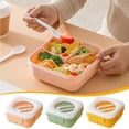 thumbnail image 5 of VWRXBZ 1000ml Bento Box for Office Workers, Microwave-Safe Lunch Container with 4 Compartments, Leak-Proof Plastic Food Storage Box, 5 of 5