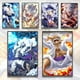 thumbnail image 2 of Póster autoadhesivo de One Piece Luffy Gear 5, papel tapiz de dibujos animados, decoración del hogar, pintura de Zoro, arte de pared de anime, sangre caliente clásica, 2 of 5