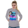 thumbnail image 2 of Betty Boop Air Brushed On Point Women Plus Size Long Sleeve Tee Brisco Brands 2X, 2 of 4