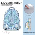 thumbnail image 5 of "Boho Chic Laptop Backpack for College - Vintage Patterned Heavy Duty Bookbag, Large Compartments for School Supplies, Dorm to Library Stylish Carryall", 5 of 6