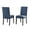 Blue, variant on Roundhill Furniture Biony Dining Chair, Set of 2, Tan