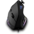 thumbnail image 1 of Ratón, Ratón Vertical Ergonómico con Cable USB con [5 D Rocker][10000 DPI][11 Botones Programables], Ratón para Juegos RGB para Gamer/PC/Computadora, 1 of 5
