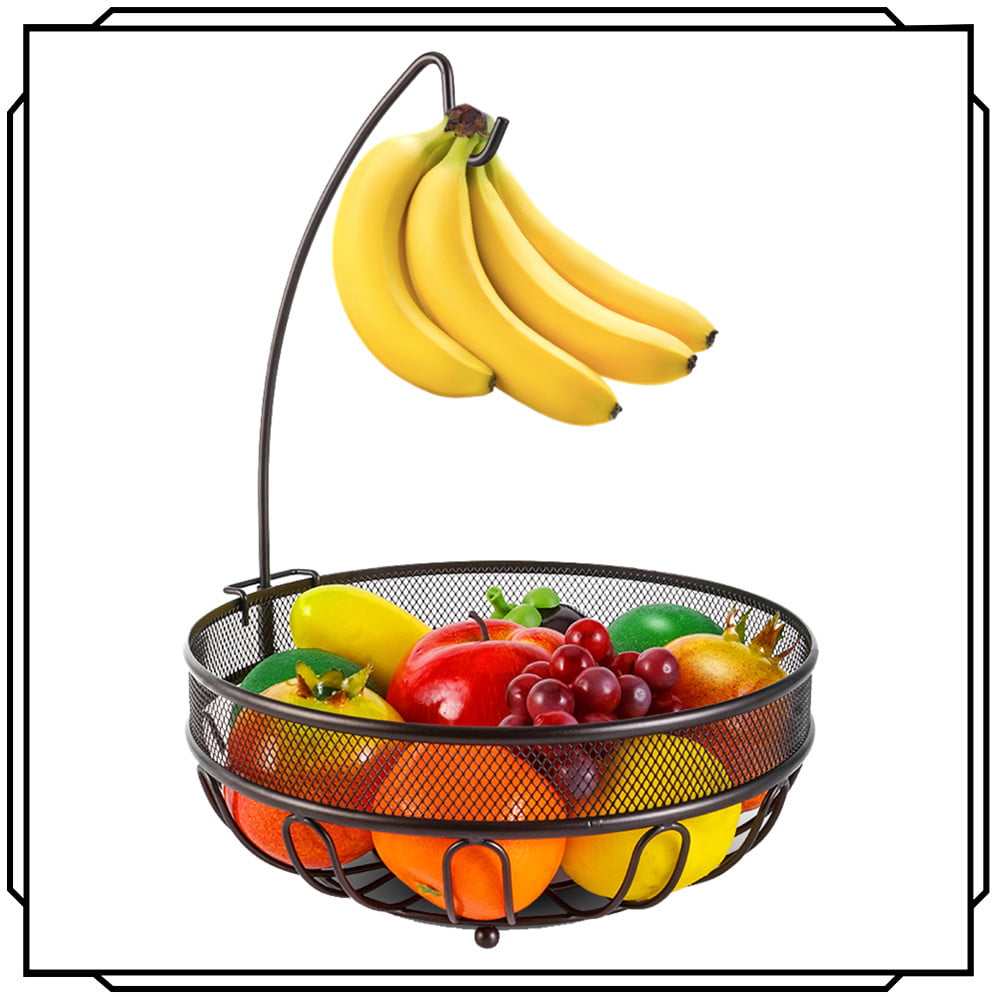NEW DecoBros Wire Fruit Tree Bowl with Banana Hanger Bronze FREE SHIPPING 