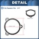 thumbnail image 5 of Anillo espaciador de altavoz Unique Bargains para tweeter para FORD FIESTA 2 Set, 5 of 7