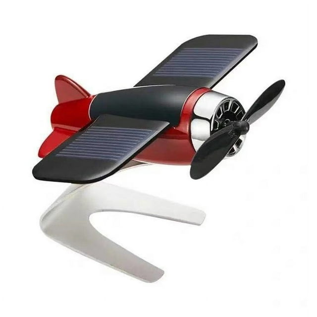 Ornament Dashboard Aircraft Ornament Solar Rotation Car Air Freshener Aromatherapy Diffuser Perfume Decoration for Office Home
