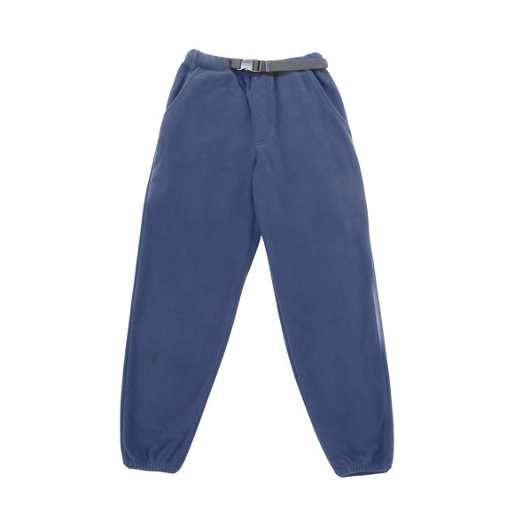 Krumba Pantalon à Fermeture à Glissière en Micro-Polaire d'Extérieur Anti-Boulochage pour Homme avec Ceinture Taille TG Bleu Marine
