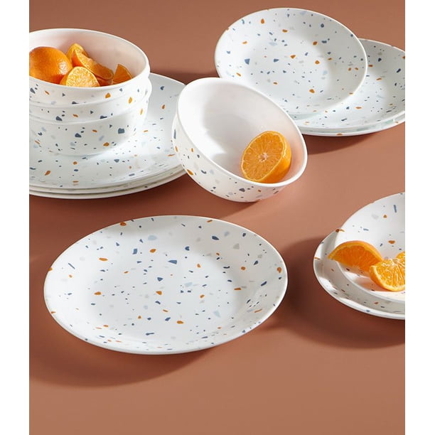 Corelle Signature Terrazzo 16 Piece Dinnerware Set - Walmart