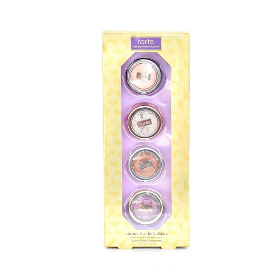 Tarte Chrome For The Holidays Eye Paint Shadow Quad 4-Piece Set (Includes: Wild At Heart, Frose, Citrine, Pink Diamonds)