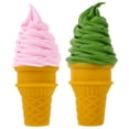 thumbnail image 1 of MasteelfCA 2Pcs Lifelike Ice Cream Modeling Figurine Lovely Ice Cream Cone Prop Fake Ice Cream Display Prop, 1 of 8