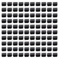 thumbnail image 2 of 100 Piezas de Insertos Tubo Cuadrado PláStico Tapas Ciegas Extremo 20 Mm X Negro, 2 of 11
