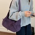 thumbnail image 2 of ibiyuan Cute Tote Bags For Women Japanese Minimalist Hollow Shoulder Tote Bag, Large Capacity Convertible Crossbody Handbag for Fall Winter Daily Commute Anniversary Gifts, 2 of 5