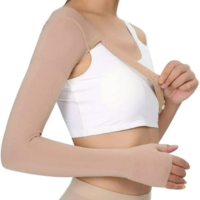 30~40mmHg Medical Compression Upper Arm Sleeve Post Mastectomy Breast Cancer Surgery Lymphedema Anti Swelling Support