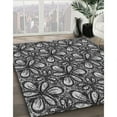 thumbnail image 2 of Ahgly Company Indoor Rectangle Patterned Charcoal Black Area Rugs, 6' x 9', 2 of 6