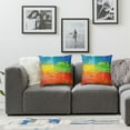 thumbnail image 2 of Acheng Pillow Covers Art Rainbow LGBT Pillow Print Throw Pillow Covers Farmhouse Pillowcase Home Decor Living Room House Decorative Cushion Case for Sofa Couch 2 pcs White, 2 of 7