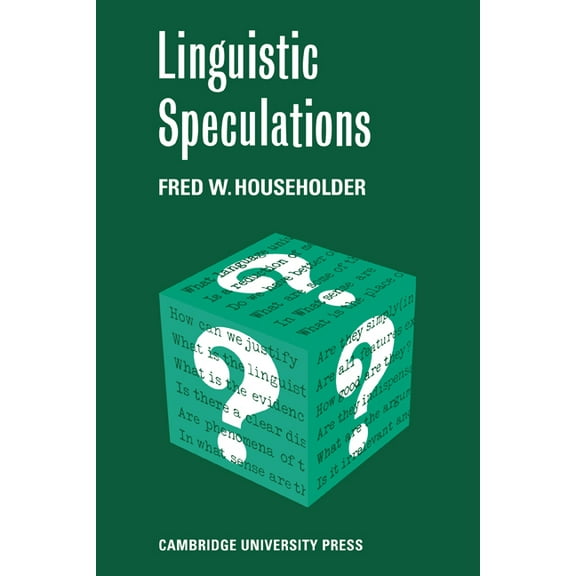 Linguistic Speculations, (Paperback)