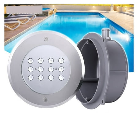 

12W 15W 18W 25W AC Colorful LED Underwater Recessed Wall Light Hotel Villa Area Swimming Pool Light Plastic Embedded Parts Underwater Light