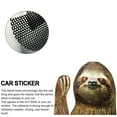 thumbnail image 2 of Car Window Sticker Person Size Passenger Side Left Sloth Waving Funny Universal, 2 of 3