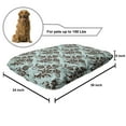 thumbnail image 2 of Art Nouveau Pet Bed, Vintage Swirls Vibrant Foliage Damask Style Classic Renaissance, Resistant Pad for Dogs and Cats Cushion with Removable Cover, 24" x 39", Seal Brown and Pale Blue, by Ambesonne, 2 of 4
