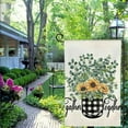 thumbnail image 6 of Qinduosi Sunflower House Flag Vertical Double Sided Sunflowers with Buffalo Plaids Flower Vase Decorative Summer Farmhouse House Banner Garden Flags for Yard Gather Together Saying Outdoor Decorations, 6 of 8