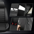 thumbnail image 3 of LAONNVIR Car 5-Seat Covers Front & Rear Full Set for GMC Terrain 2010-2024 Car Seat Covers PU Leather Cushion Pad (Black), 3 of 5