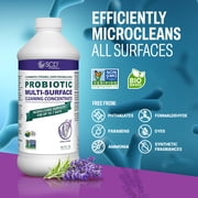USDA Certified Bio-Based, Probiotic, All-Purpose Cleaning Concentrate, Lavender - 16.9 fl. oz. Ultra-Concentrated, All-Natural Cleaner for Home and Kitchen by SCD Probiotics