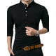 thumbnail image 2 of Sunloudy Hombres Primavera Otoño Slim Tops Color sólido Manga larga Cuello alto Camisas con botones Sunloudy moda, 2 of 6