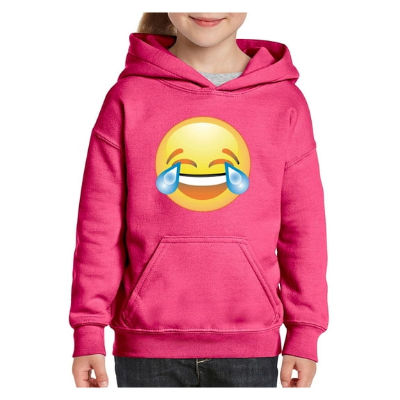 NIB - Big Girls Hoodies and Sweatshirts - Emoji Laughing Tears