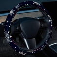 thumbnail image 2 of Christmas Snowflakes 14.5 Inch Printing PVC Leather Steering Wheel Cover Car Wheel Covers Auto Accessories, 2 of 6