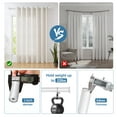 thumbnail image 5 of Urbanest Bouton Manhattan 1" 3/4" Double Drapery Curtain Window Rod Set - 48" to 84", White, 5 of 6