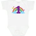 thumbnail image 3 of Inktastic 1st Birthday Rainbow Girls Baby Bodysuit, 3 of 5